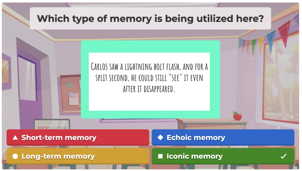 Which type of memory is being utilized here?